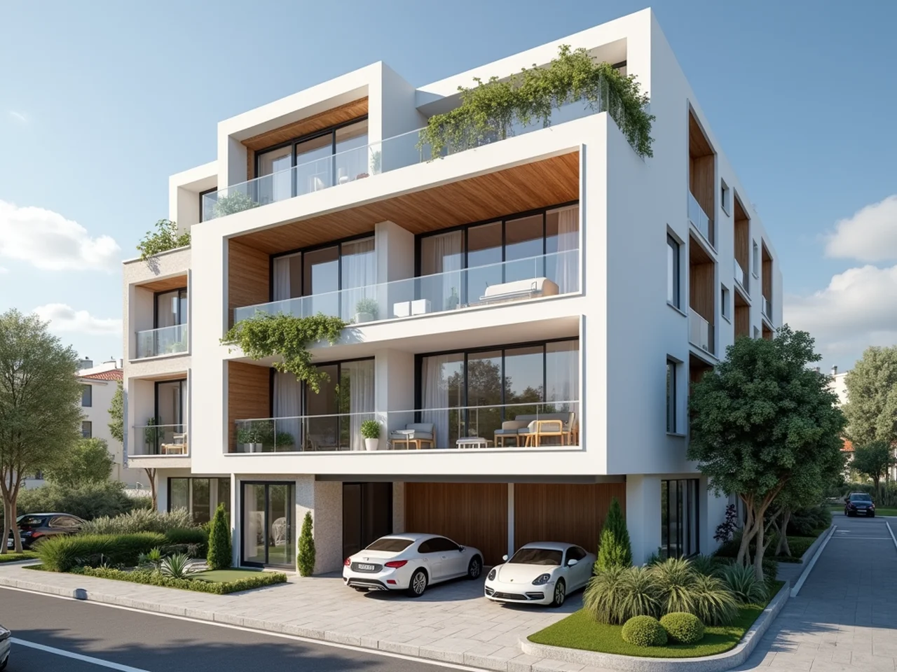 Garagenparkplatz im Luxus-Apartment in Isparta inbegriffen