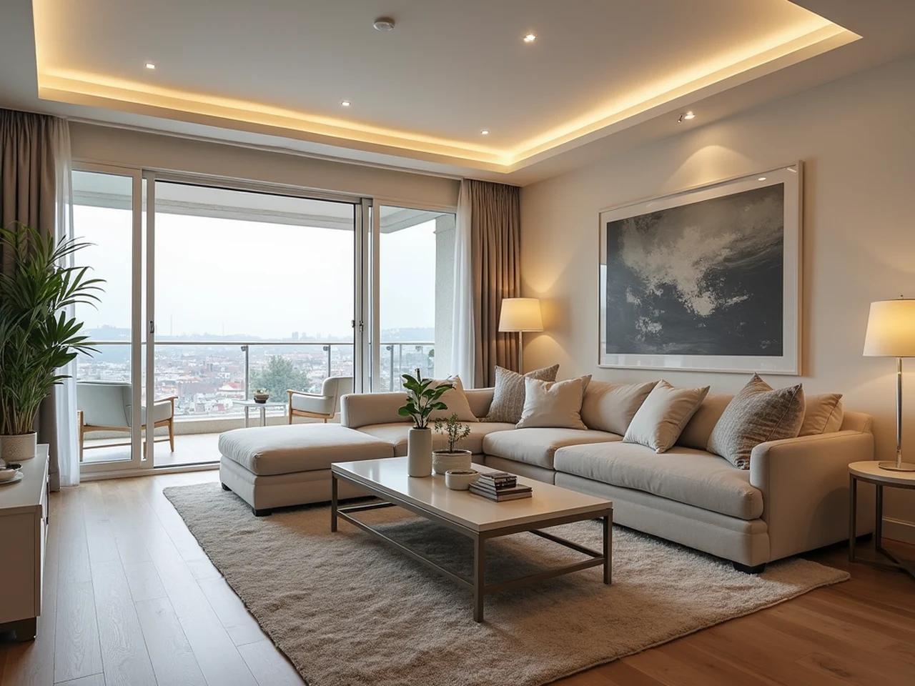 Salles de bains rénovées et cuisine moderne dans un duplex d'Istanbul