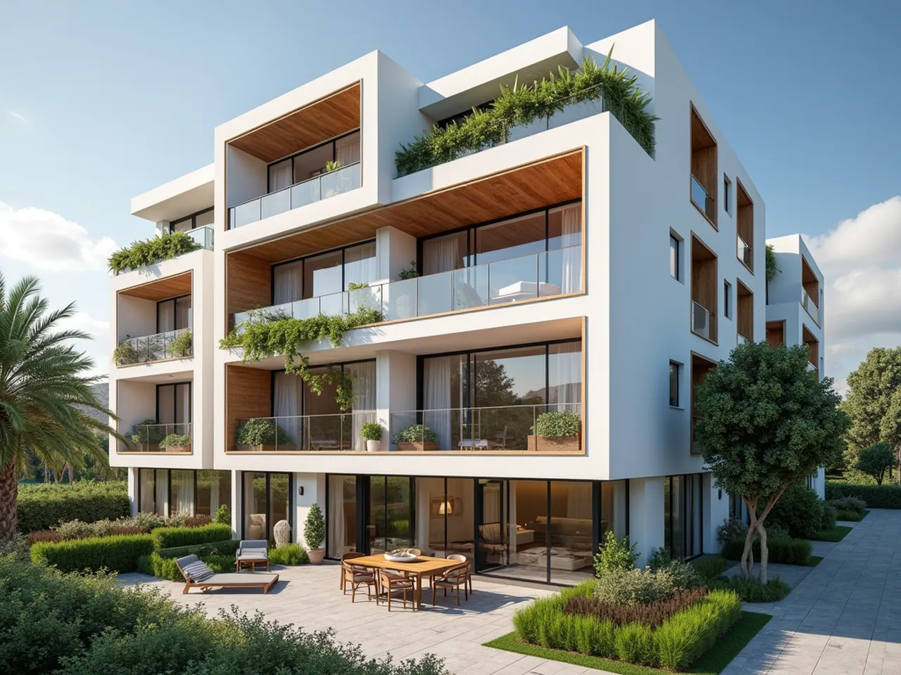 Évadez-vous vers la tranquillité : appartement avec balcon privé et vue panoramique