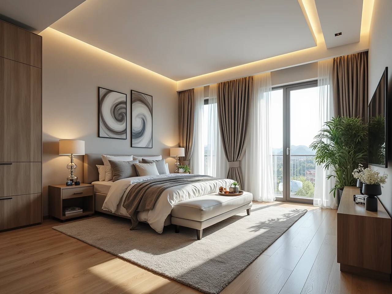 Détendez-vous et profitez des vues panoramiques depuis cet appartement 2+1 à Atatrk Mh., Antalya