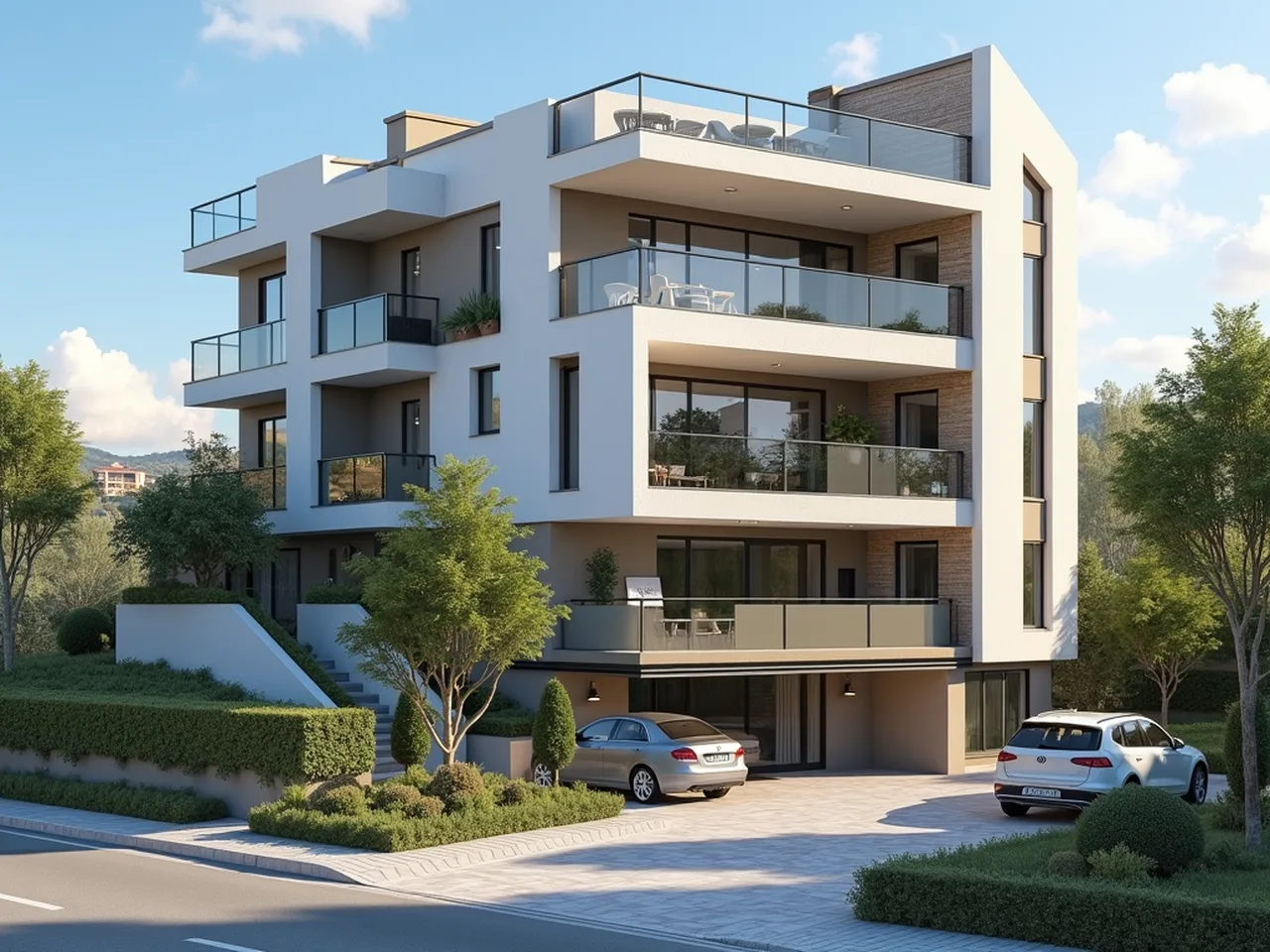 Dream Home: 3+1 Apartment in Gzeloba, Antalya with Scenic Views, Modern Kitchen, and Private Balcony